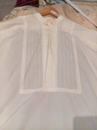 Camisa fallero adulto beige. De Alan indumentaria.