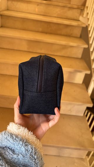 Dior trousse in jeans blu