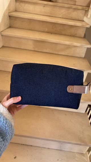 Dior trousse in jeans blu