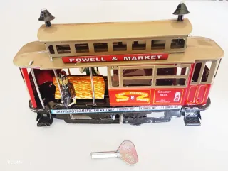 2 Juguetes Hojalata Payá: Tranvía y Hidroavión