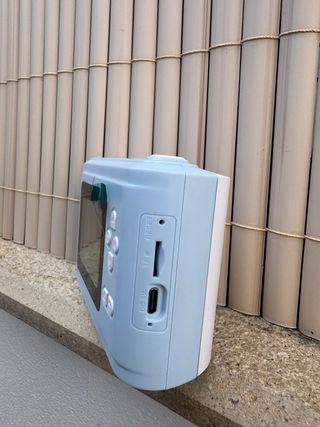 Cámara de fotos infantil azul