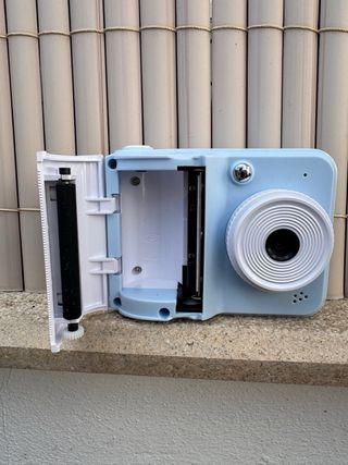 Cámara de fotos infantil azul