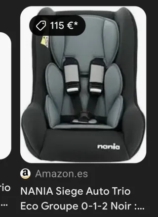 Silla coche Nania Grupo 0/1 (0-18kg)