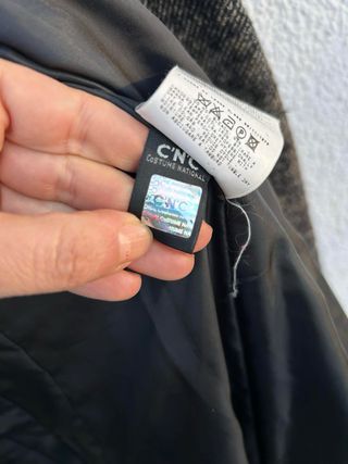 Cappotto Costume National vintage grigio firmato m