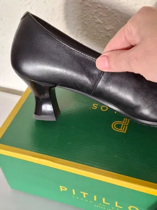 Zapatos de salón Pitillos piel mujer negros