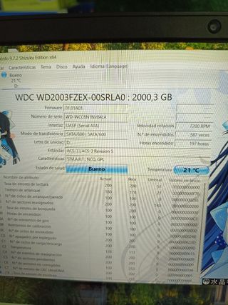 WD Black - Disco Duro de Alto Rendimiento de 2 TB