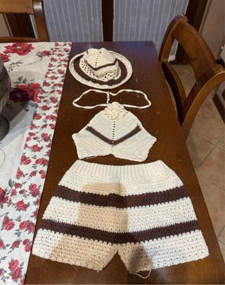 Borsa uncinetto nera con perline