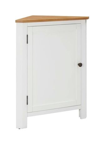 Armadio angolare in legno massello vidaXL