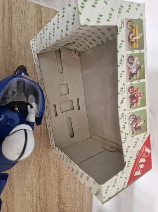 antigua moto policia juguete Paya figura motorista