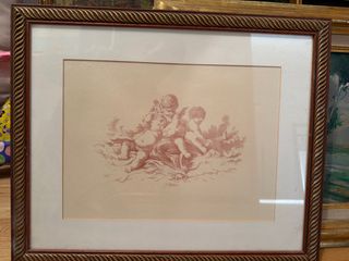 Lote de 2 cuadros de ángeles