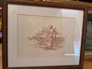 Lote de 2 cuadros de ángeles