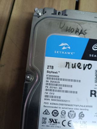 Disco Duro Seagate SkyHawk 2TB Interno