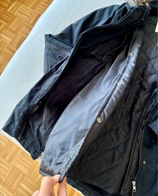 Chaqueta tipo parka Mango azul marino