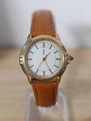 Reloj Yves Saint Laurent Cuero Dorado