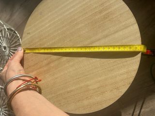 Pack 3 Mesitas Redondas Madera y Metal