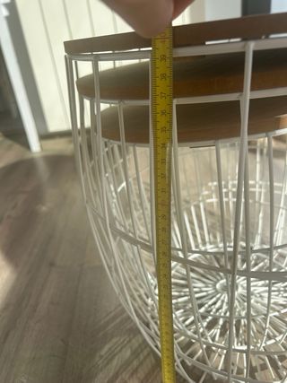 Pack 3 Mesitas Redondas Madera y Metal