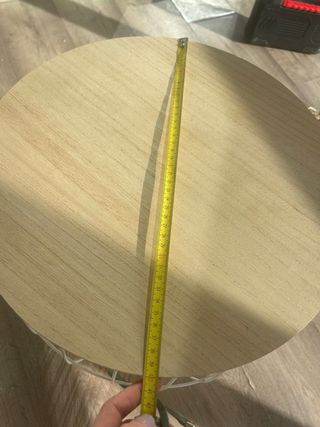 Pack 3 Mesitas Redondas Madera y Metal