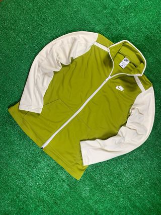 Nike sudadera verde con cremallera | XS 158–170cm