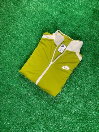 Nike sudadera verde con cremallera | XS 158–170cm