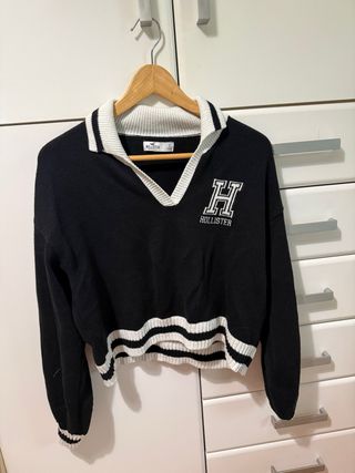 Sudadera Hollister Negra Talla S