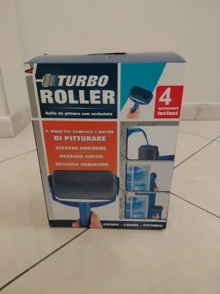 Rullo da pittura con serbatoio+asta per estensione