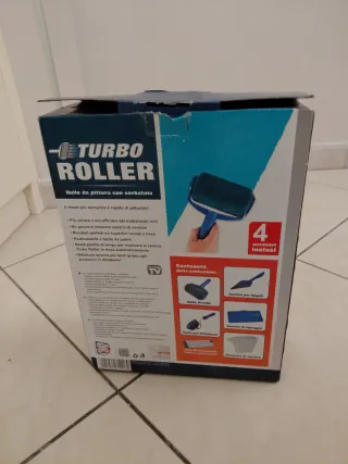 Rullo da pittura con serbatoio+asta per estensione