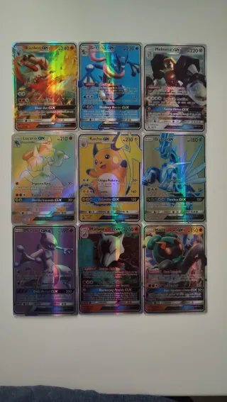 Pack 9 Cartas Pokémon GX