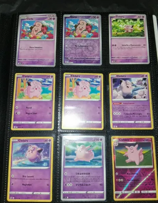 Carte Pokémon Cleffa, Clefairy, Clefable