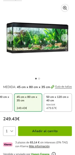 Acuario 165l Negro y Transparente