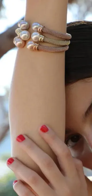 REBAJAS% Pulsera Brazalete Oro - Plata - Rosa