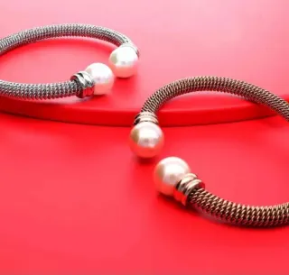 REBAJAS% Pulsera Brazalete Oro - Plata - Rosa