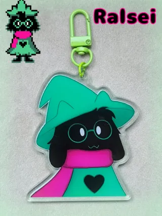 Ralsei acrylic keychain deltarune game