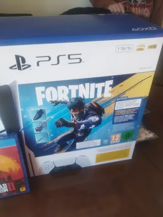 PS5 1TB Disco Fortnite Edición + Mando + Juego