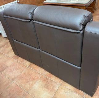 Sofá de piel 2 plazas