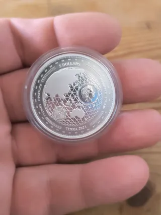 Moneda Plata 1 oz Fine Silver 999 Terra 2021
