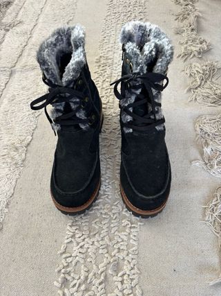 Botas Skechers cremallera y ribete cuero