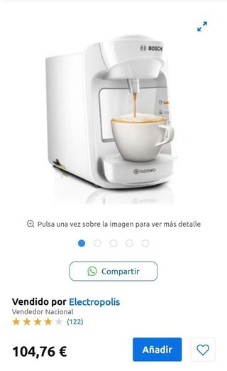 Cafetera Tassimo Bosch