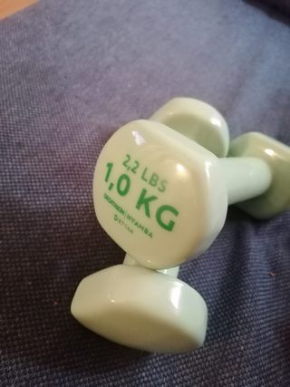 Mancuernas 1 kg (2.2 LBS) Decathlon
