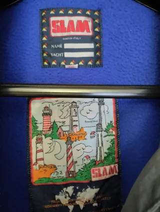 Cazadora náutica Slam azul,con capucha