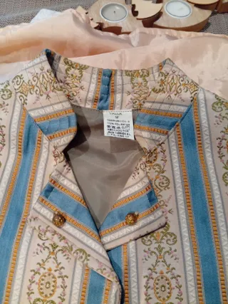 Chaleco Fallero Adulto Rayas y Flores