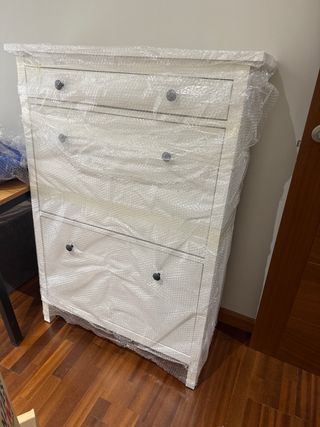 Zapatero HEMNES Ikea Blanco Madera