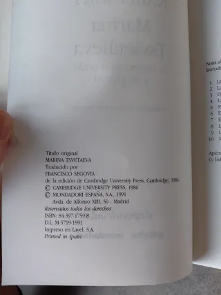 Marina Tsvietaieva: la mujer, su mundo y su poesia