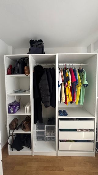 Armario modular + cómoda blanco Ikea