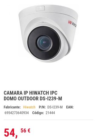 Cámara IP HiWatch DS-I239-M Domo Exterior 2MP