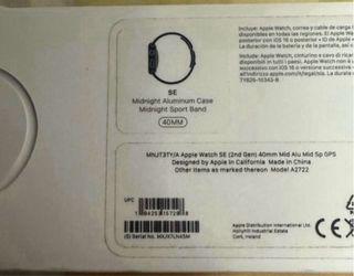 Apple Watch SE 2023 40mm Negro Azabache