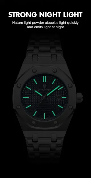 Reloj paazomu Hombre Azul y Plateado