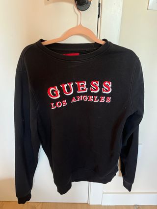Sudadera Guess Negra Los Angeles