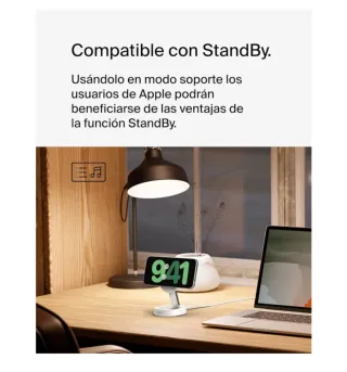 Cargador Inalámbrico Belkin BoostCharge Pro Qi2