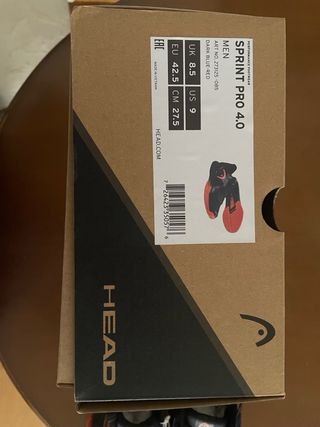Zapatillas Head Sprint Pro 4.0 Negro/Rojo
