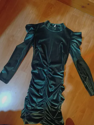 Vestido verde de terciopelo